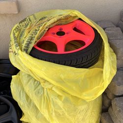 Set Of 4 Toyo Proxes  205/40/17 With Powder Coated Wheels