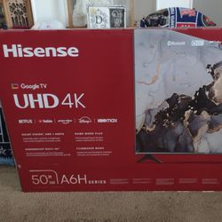 50" Smart Hisense UHD 4K TV In Box 