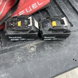 2 Makita Batteries 