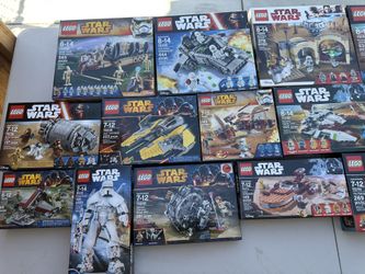 Lego Star Wars. All Used Built Once And Put Back Box In Good Condition