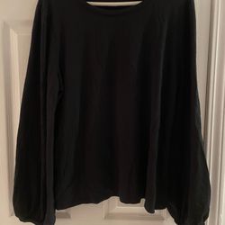 Ladies XL Inc International Concepts cute black sweatshirt  
