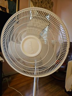 White Standing Fan