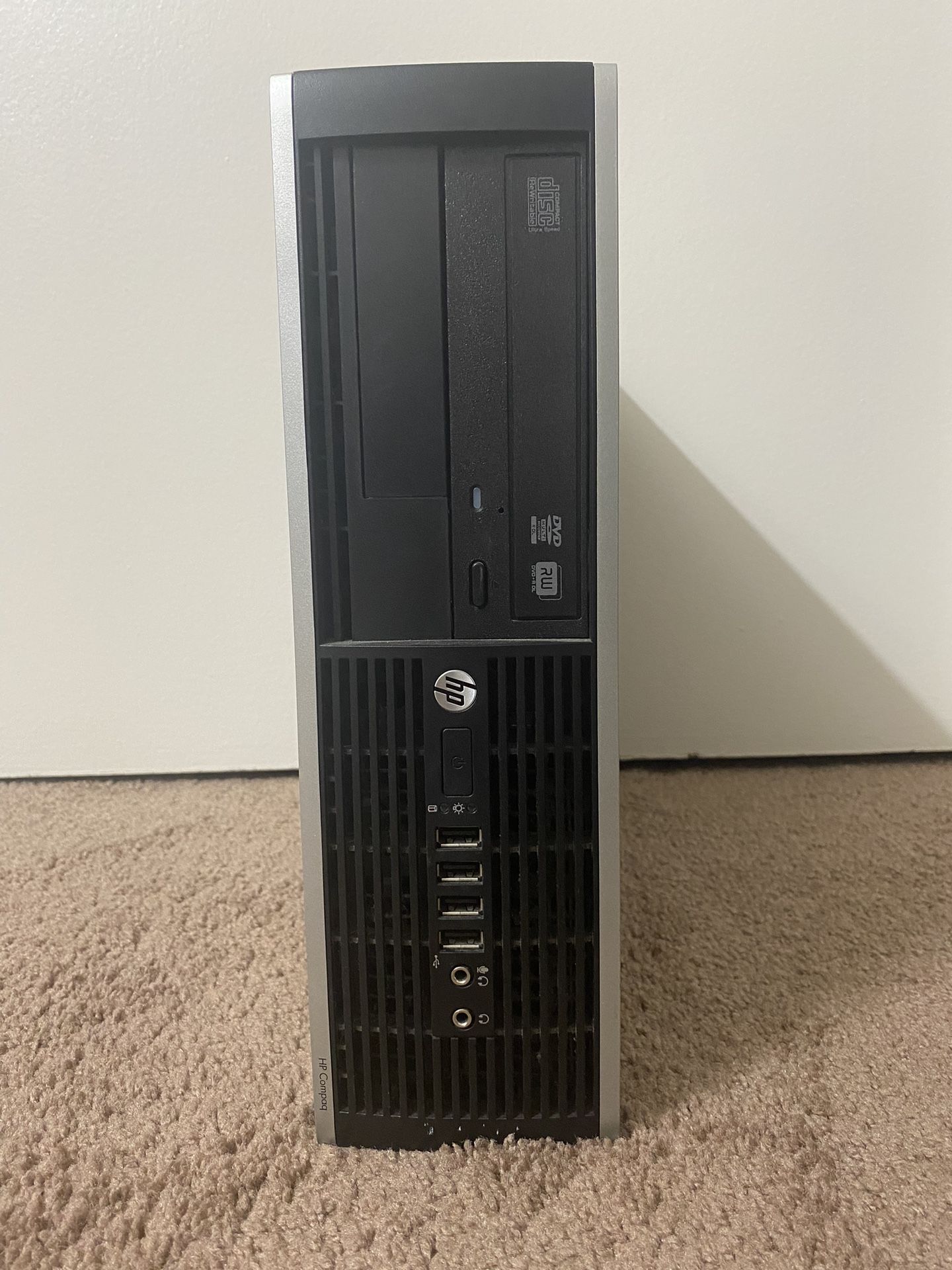 FIRM: Desktop PC Computer HP Compaq Pro AMD A6 5GB RAM 500GB HDD Windows 10 Pro WITH Dell Monitor