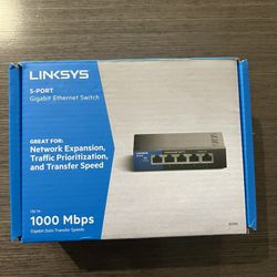 Linksys 5 Port Ethernet Switch