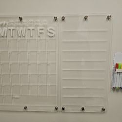 Acrylic Magnetic Wall  Calendar 