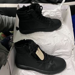 Aldo Black Synthetic Winter Boots (Men)