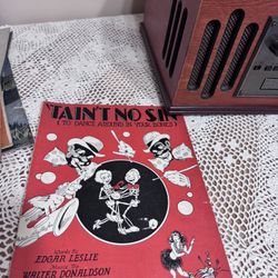 Vintage Sheet Music 1920s – Tain’t No Sin Walter Donaldson Antique Piano Song