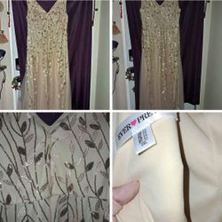 Gold sequence dress