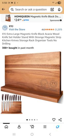 Extra Large  Magnetic knife block holder