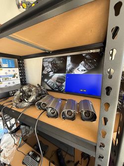 4-Channel CCTV Security Camera System with Monitor