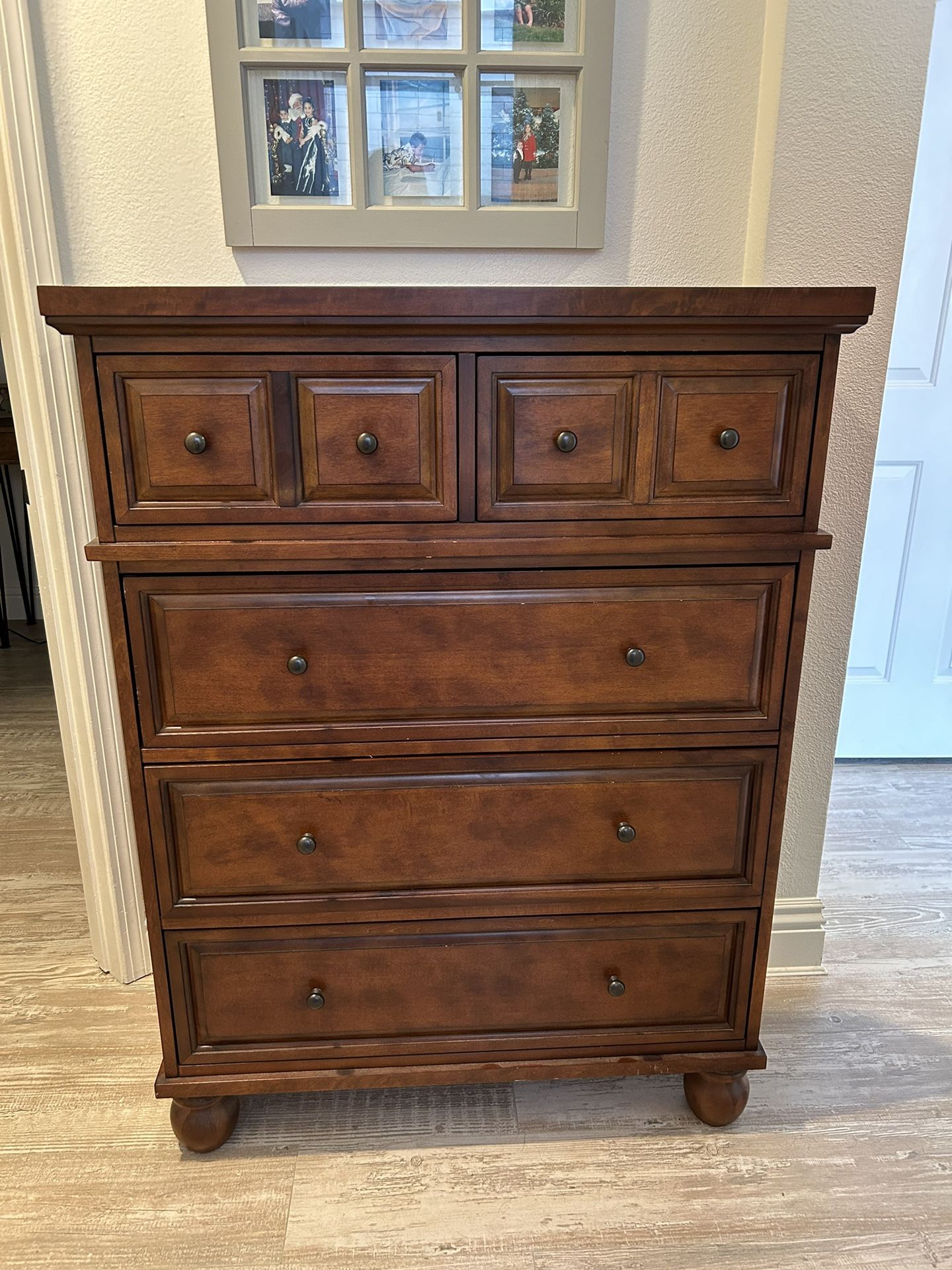 Solid Wood Chest With Drawers