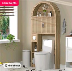 Over the toilet shelf