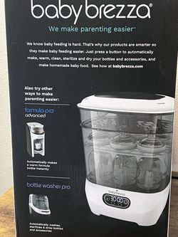 Baby brezza bottle sterilizer new in box