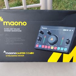 MAONO Streaming Audio Mixer, Audio Interface with Pro-preamp