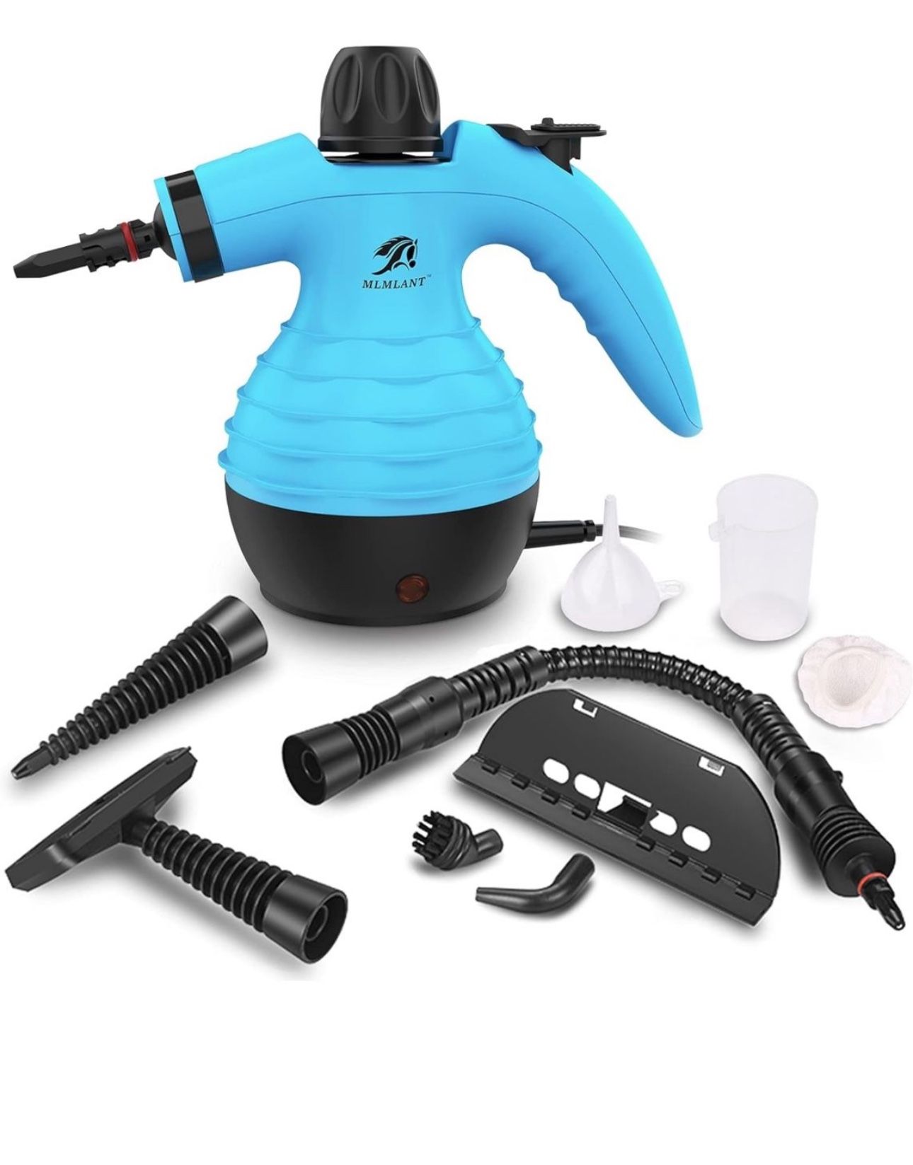 Handheld Steam Cleaner, Multipurpose Portable Upholstery Steamer with Safety Lock and 9 Accessory Kit for Carpet, Couch, Clothes, Mattress, Car Seats,