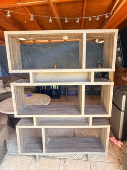 SELLING GRAY BOOKCASE