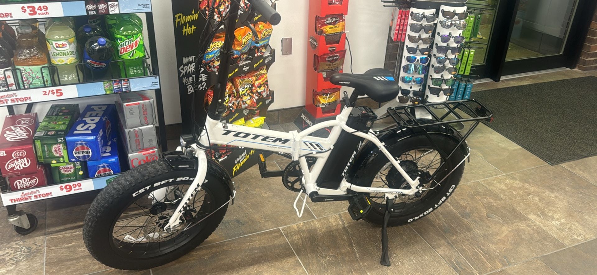 Totem Hammer Electric Folding Bike, 20" X 4" Fat Tire Folding Ebike For Adults, 500W Motor, Powerful Motor Electric Bike, 48V 10.4Ah Removable Battery