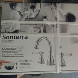 Sonterra Faucet With Porcelain Handles