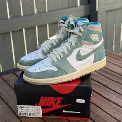 Size 9 - Nike Air Jordan 1 Retro OG High Turbo Green