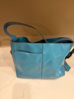 Hobo Turquoise Leather Handbag