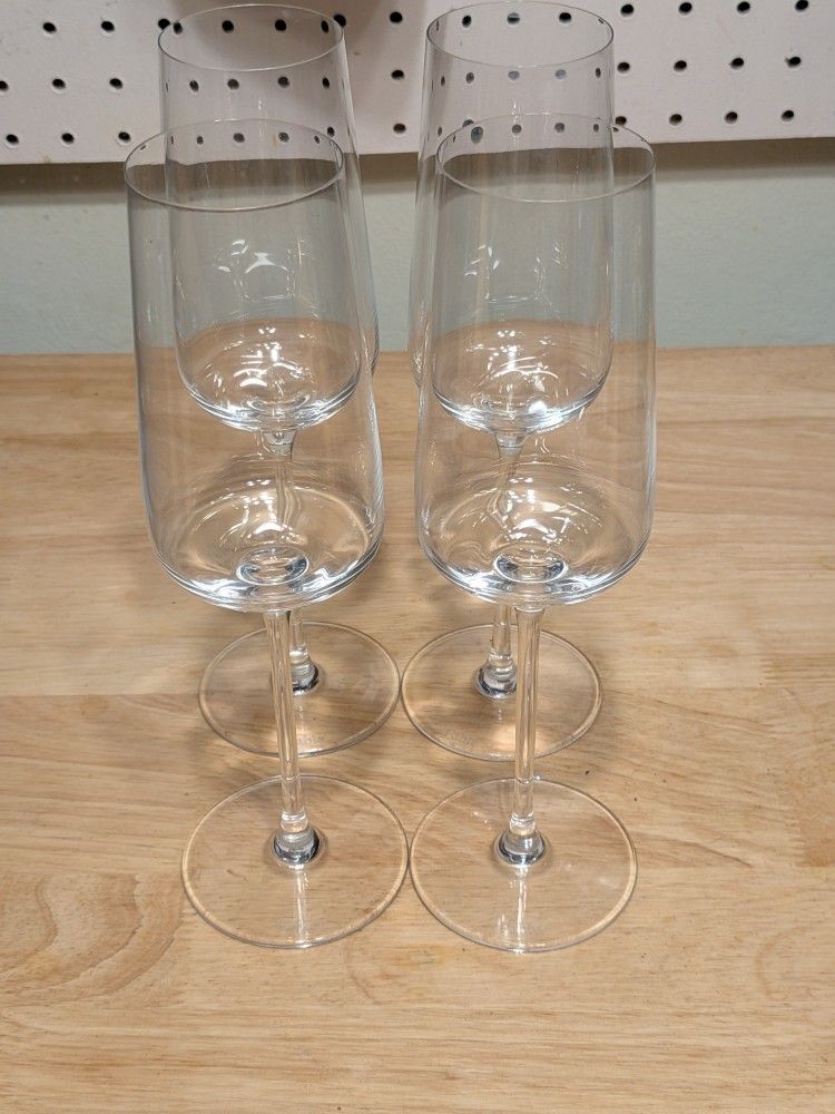 Fable Glassware Flute Glass Set Of Four