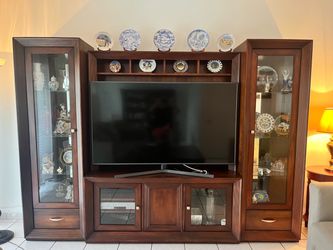TV and China cabinet