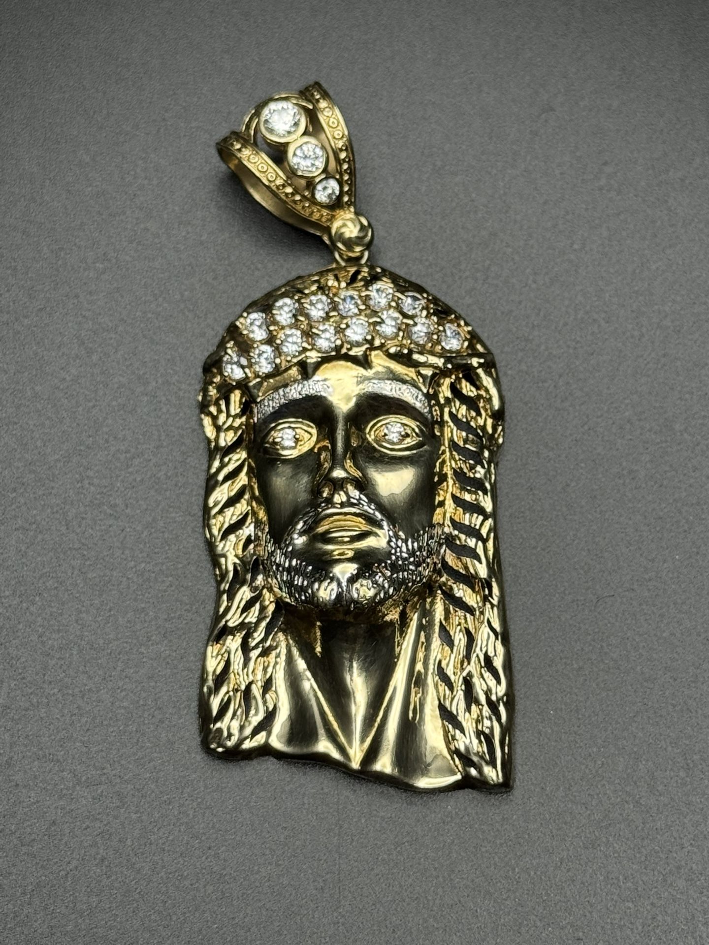 10k Gold Jesus Pendant
