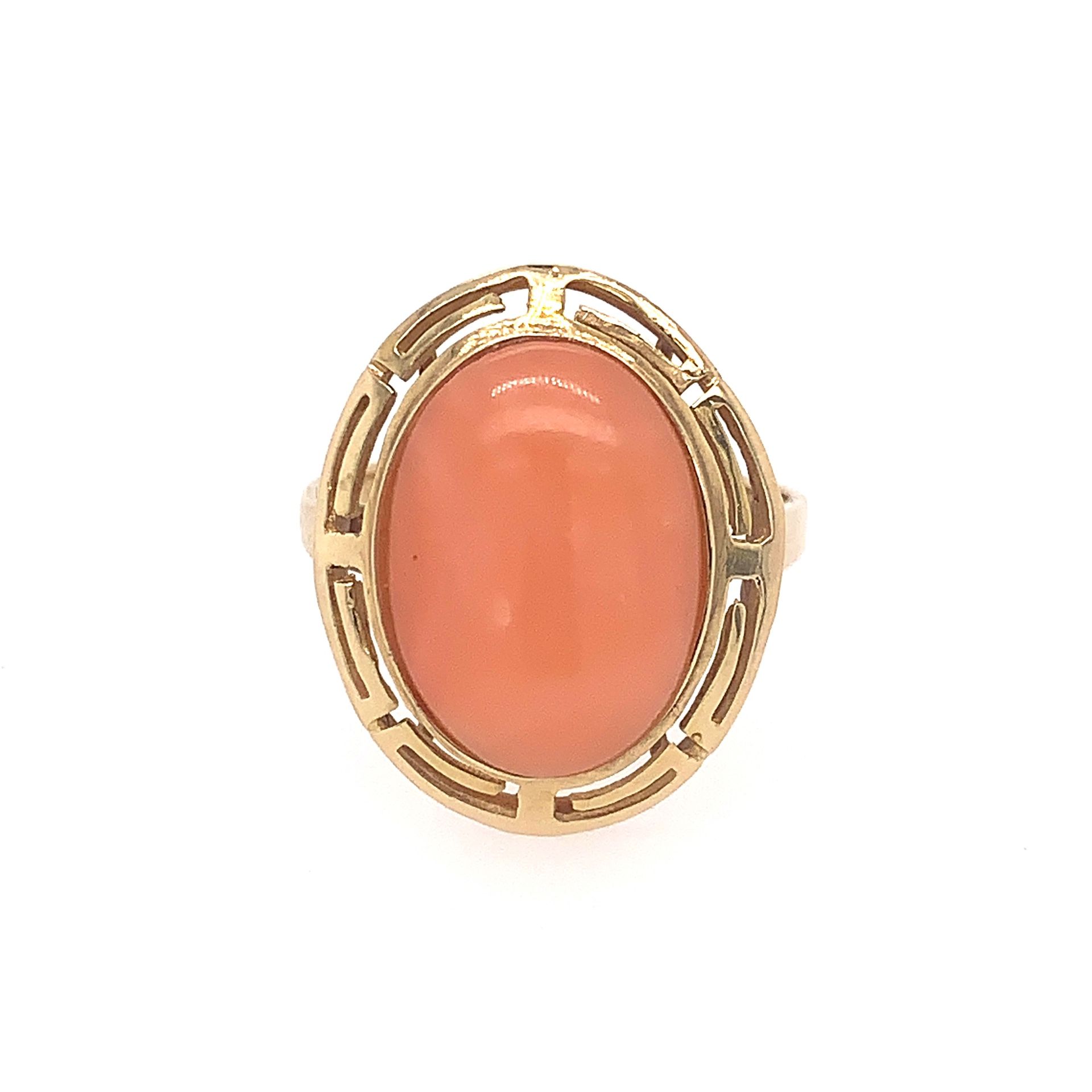 14k Coral Ring