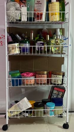 4 Tier Rolling Wire Utility Cart