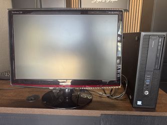 Complete HP Desktop Setup – i5 Quad Core, 32GB RAM, SSD + Samsung 22” Monitor
