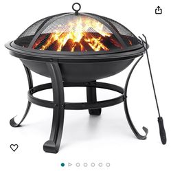 22 Inch Fire Pit And Poker
