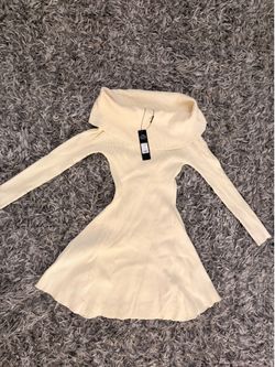 Cozy fashion nova cream dress