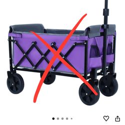 （New）Collapsible Wagons Carts Foldable(Purple)