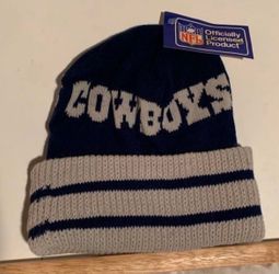 VINTAGE DALLAS COWBOYS NEW MINT CUFFED KNIT HAT
