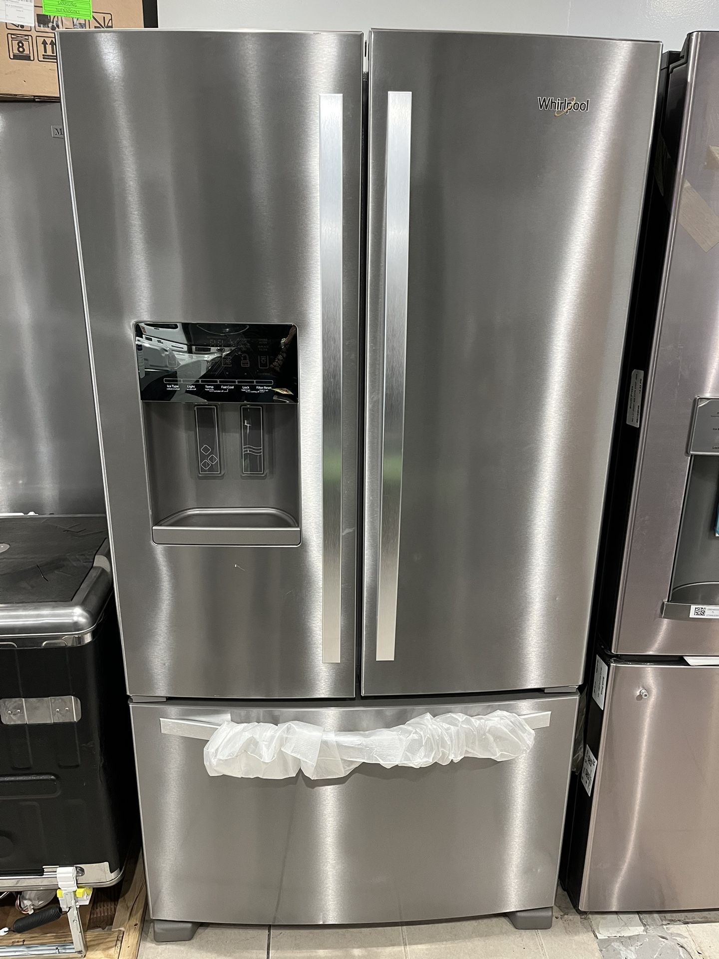 Refrigerator Whirlpool French Door In Stainless Steel 