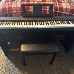 Yamaha P45LXB 88-Key Weighted Digital Piano with Bench - Black