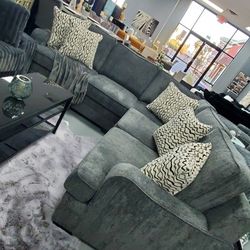 L Shape Luxury Sectional Grey. ✨️ 