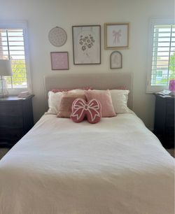 Full Size Headboard Bedframe + Box Spring