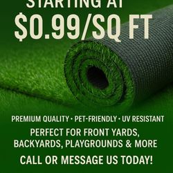 New Turf $0.99 Per Square Foot