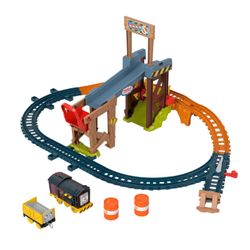 Thomas & Friends Diesel's Lift & Load Construction Set, Motorized Toy Train Playset