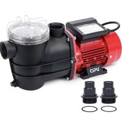 NEW in sealed box 2400 GPH Swimming Pool Pump 1/3 HP – Filter Basket & 2 Adapters Included