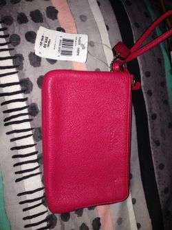 Coach pink wristlet