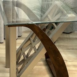 Glass End Table 