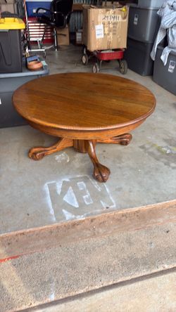 Victorian claw feet coffee table
