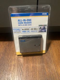 EDGE All-In-One USB 2.0 Memory Card Reader SDHC xD CompactFlash New Sealed
