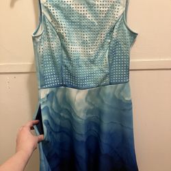 Blue & White Tennis dress w/pockets - Size 12