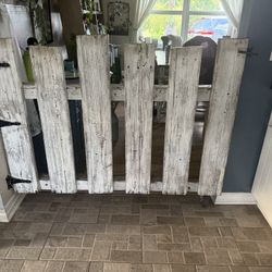 Heavy Handmade Wooden Dog/child Gate