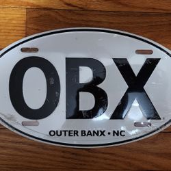 OBX License Plate