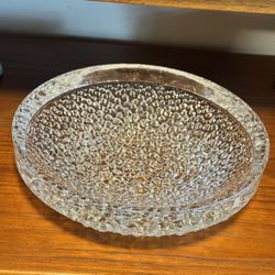 Norwegian Crystal Bowl by Willy Johansson for Hadeland Norway
