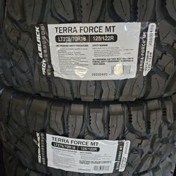 275-70-18 !!! ROYALBLACK TERRA FORCE M/T LT !!! $600 LAS 4 LLANTAS MONTADAS Y BALANCEO INCLUIDO 👌 